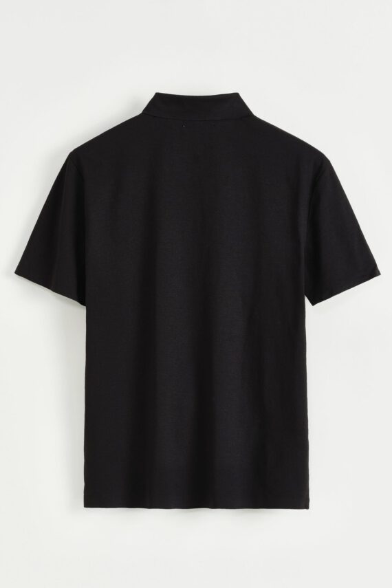 Effen poloshirt met korte mouwen