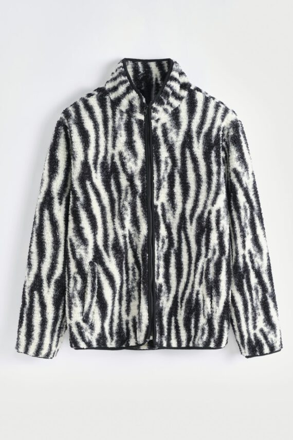 Jas in fleecestijl