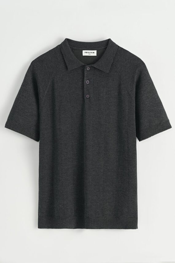 Effen poloshirt met korte mouwen