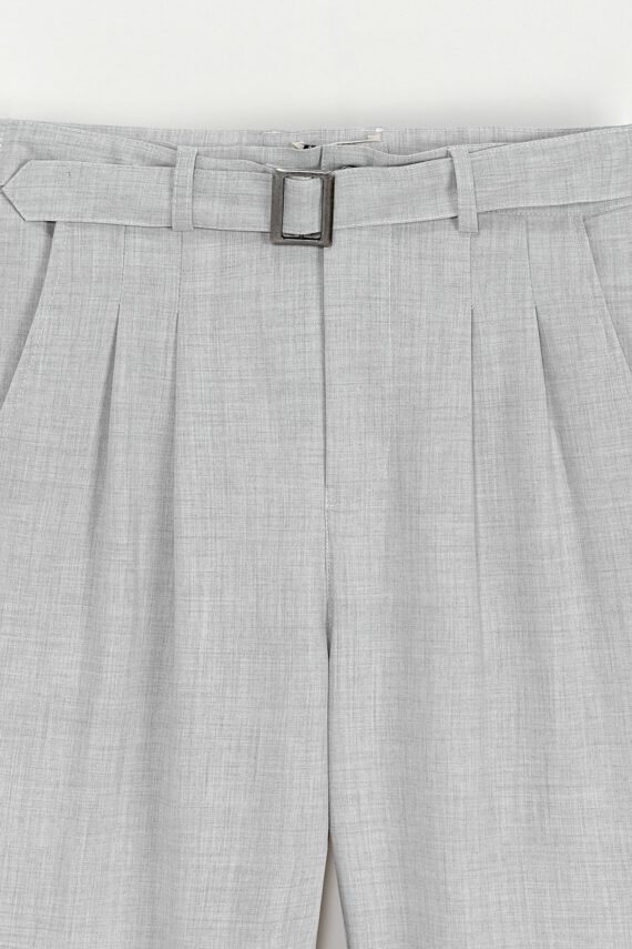 Effen broek met rechte snit