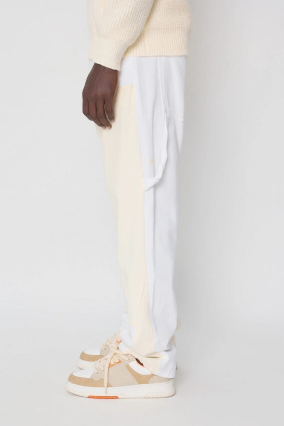 Tweekleurige broek met contrasterende panelen