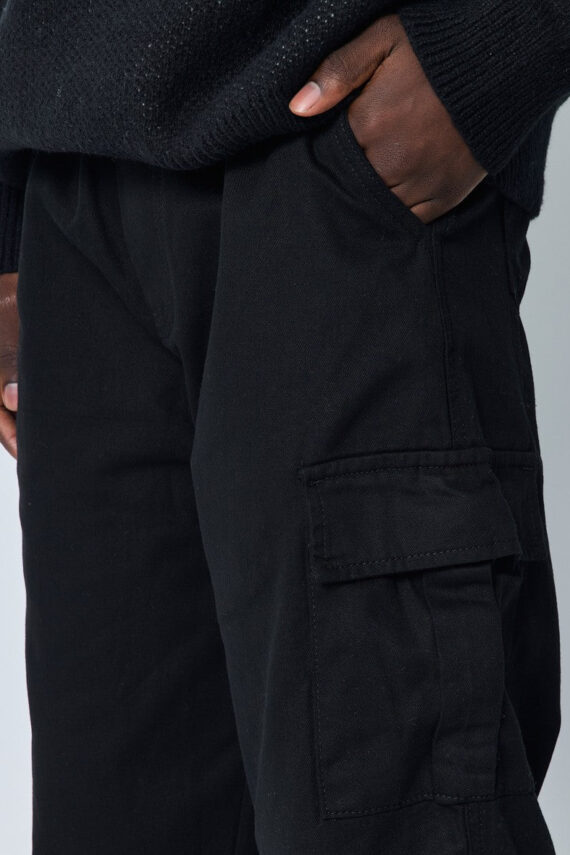 Wijde effen joggingbroek