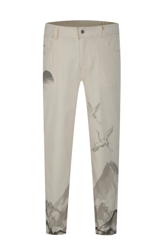 Pants with printed details