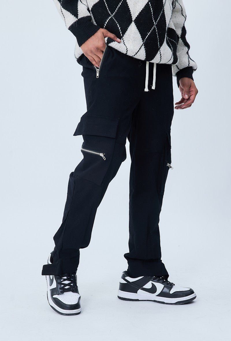 Jogger cargobroek met ritsdetail - Afbeelding 2