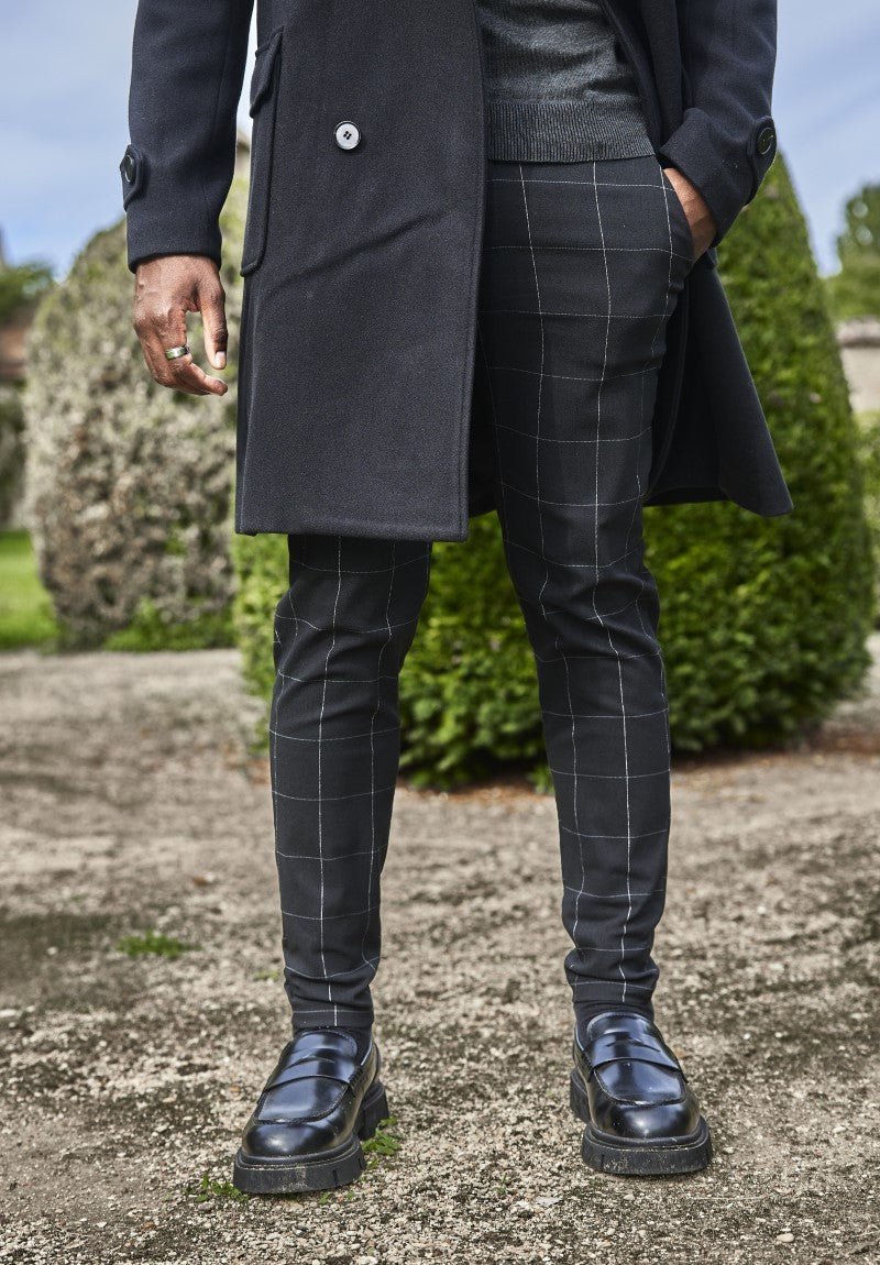 Geruite chino-broek